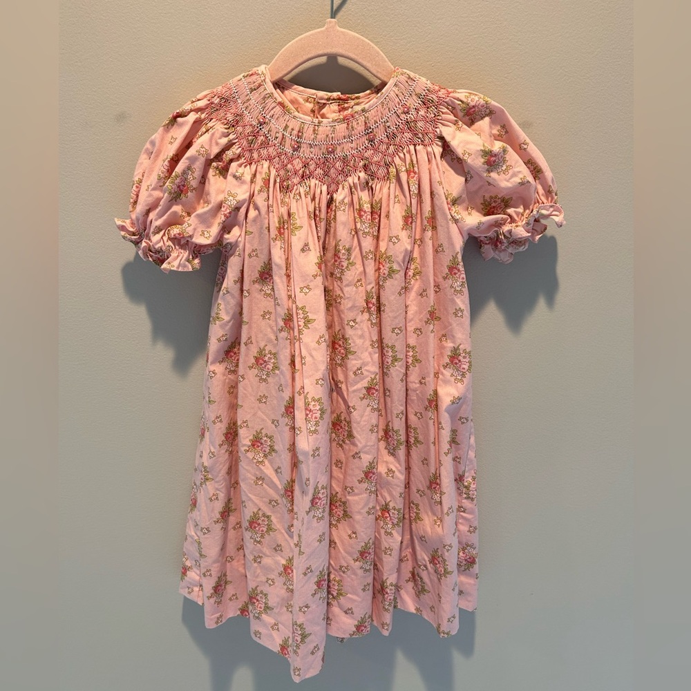 Petit Ami toddler smocked pink floral dress 2t
